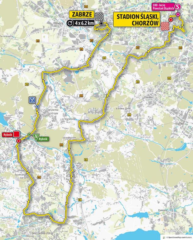zdjęcie kolorowe: mapa tur de pologne 