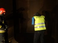 Zabrzańscy policjanci prowadzący czynności na miejscu znalezienia zwłok