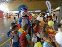 Impreza zorganizowana z okazji Dnia Dziecka w zabrzańskiej hali MOSiR