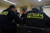 Policjanci zabrzańskiej komendy podczas odprawy