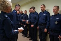 Policjanci wyróżnieni nagrodą pieniężną przez Komendanta Miejskiego Policji w Zabrzu insp. Dariusza Wesołowskiego