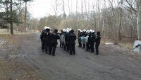 Zabrzańscy i gliwiccy policjanci podczas szkolenia NPP