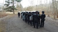 Zabrzańscy i gliwiccy policjanci podczas szkolenia NPP