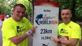 Nadkom. Robert Małek i mł.insp. Tadeuszem Stuchlikiem podczas wiedeńskiej edycji Wings for Life World Run