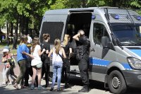 Zabrzańskie klasy mundurowe odwiedziły Szkołę Policji w Katowicach