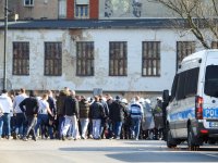 Śląscy policjanci podczas zabezpieczenie półfinału Pucharu Polski