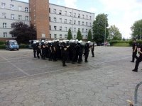 Szkolenie VI kompanii Nieetatowego Pododdziału Prewencji, w skład której wchodzą stróże prawa z Zabrza, Gliwic i Rudy Śląskiej.