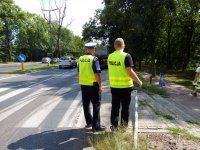Zabrzańscy policjanci przy obsłudze zdarzenia drogowego