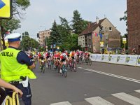 Zdjęcia kolorowe: Policjanci podczas zabezpieczenia &#039;Tour de Pologne&#039;