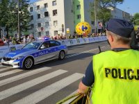 Zdjęcia kolorowe: Policjanci podczas zabezpieczenia &#039;Tour de Pologne&#039;
